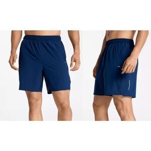 DSG Men's 7" 2-in-1 Stride Run Shorts full compression liner Raspberry Size S